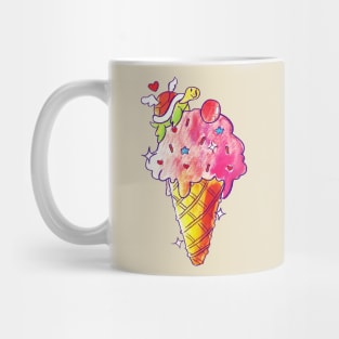 Winged Icecream Turtle Mug